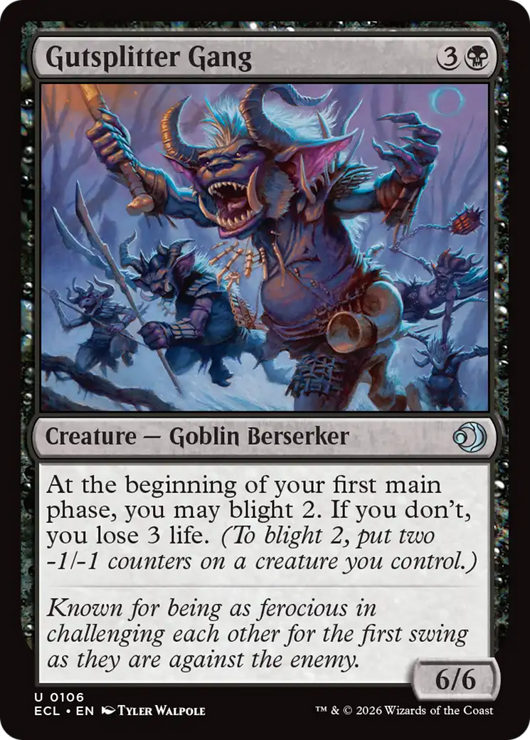 Gutsplitter Gang [Lorwyn Eclipsed] MTG Single Magic: The Gathering | Red Claw Gaming