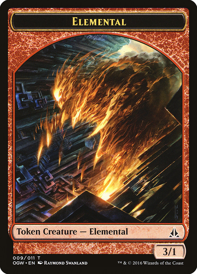 Elemental Token (009/011) [Oath of the Gatewatch Tokens] MTG Single Magic: The Gathering | Red Claw Gaming