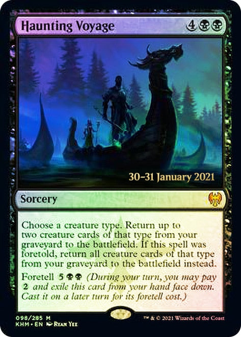 Haunting Voyage [Kaldheim Prerelease Promos] MTG Single Magic: The Gathering | Red Claw Gaming