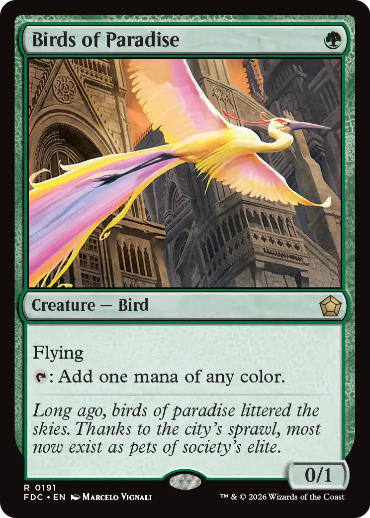 Birds of Paradise [Foundations Commander] | Red Claw Gaming