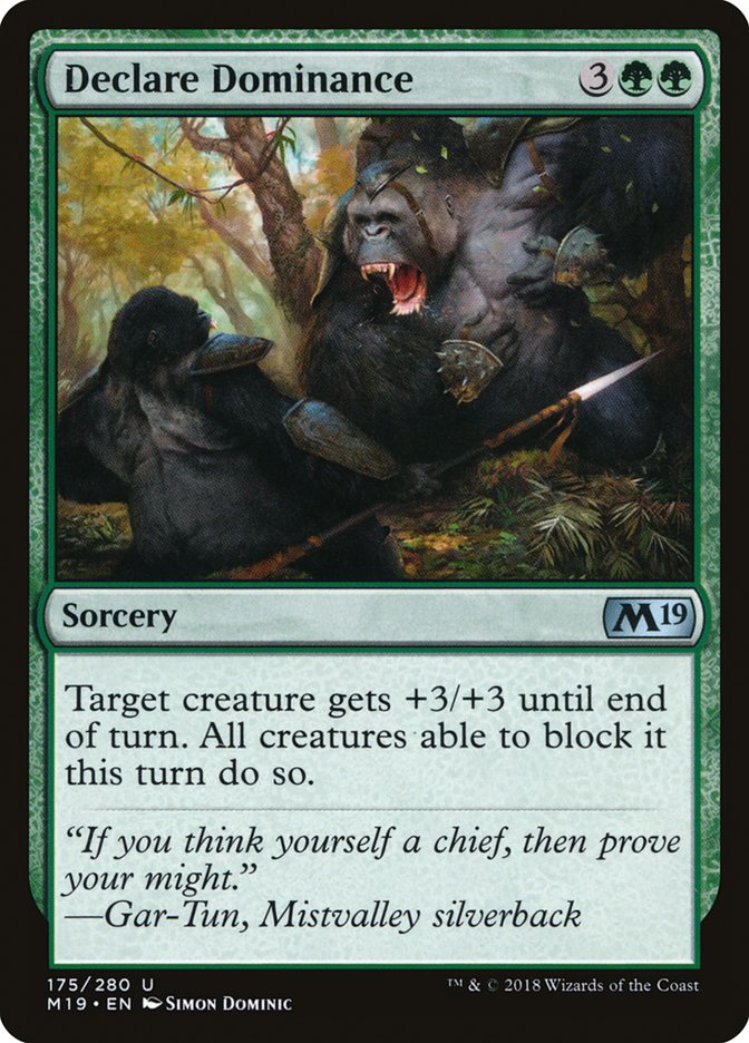 Declare Dominance [Core Set 2019] MTG Single Magic: The Gathering | Red Claw Gaming