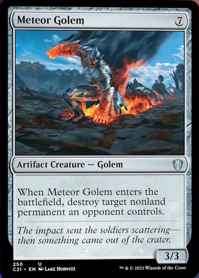 Meteor Golem [Commander 2021] MTG Single Magic: The Gathering | Red Claw Gaming