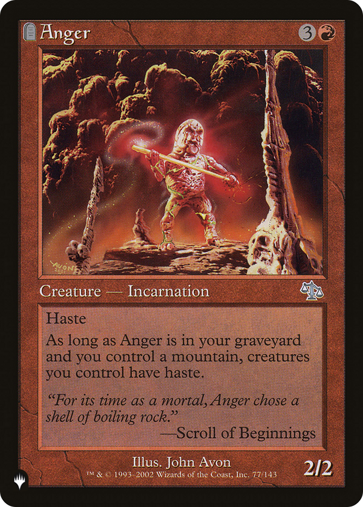 Anger (JUD) [The List] MTG Single Magic: The Gathering | Red Claw Gaming