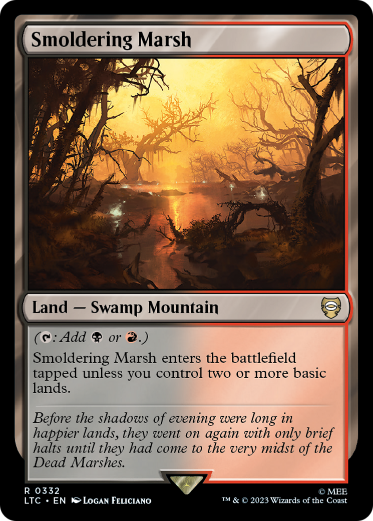 Smoldering Marsh [The Lord of the Rings: Tales of Middle-Earth Commander] MTG Single Magic: The Gathering | Red Claw Gaming