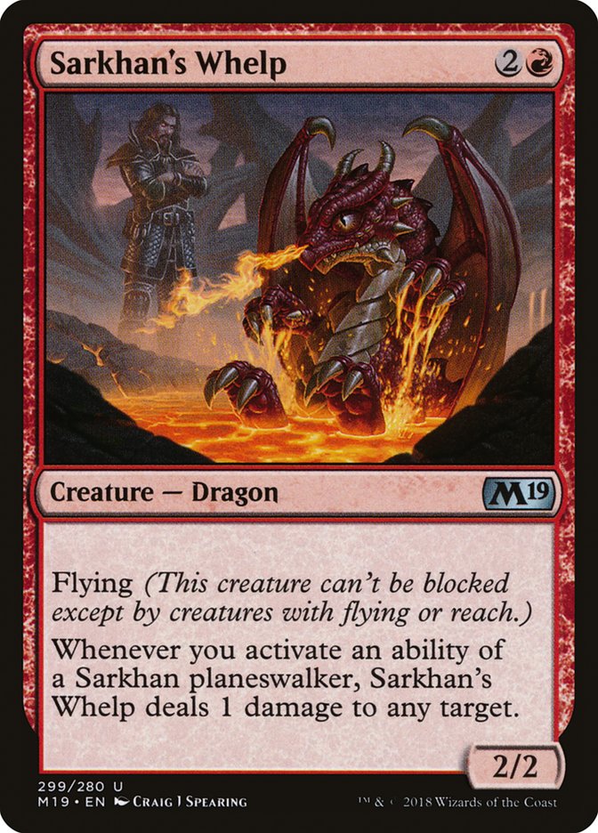 Sarkhan's Whelp [Core Set 2019] MTG Single Magic: The Gathering | Red Claw Gaming