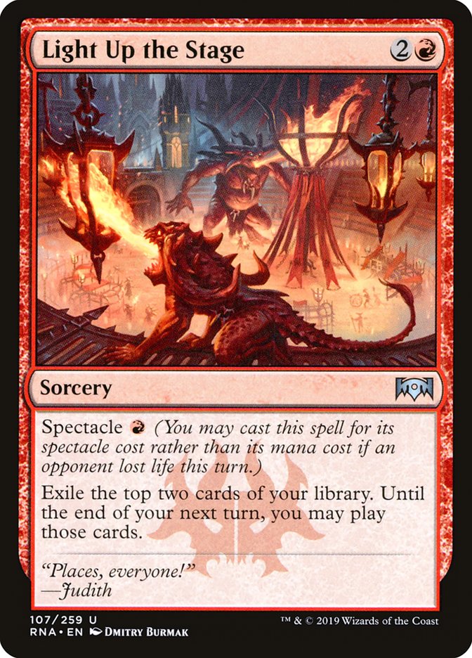 Light Up the Stage [Ravnica Allegiance] MTG Single Magic: The Gathering | Red Claw Gaming