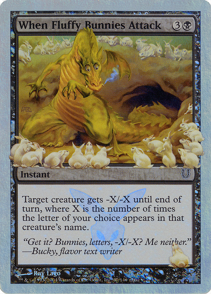 When Fluffy Bunnies Attack (Alternate Foil) [Unhinged] MTG Single Magic: The Gathering | Red Claw Gaming