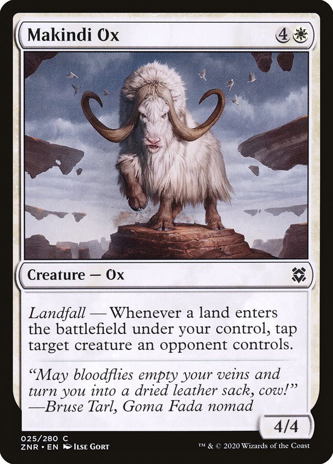 Makindi Ox [Zendikar Rising] MTG Single Magic: The Gathering | Red Claw Gaming