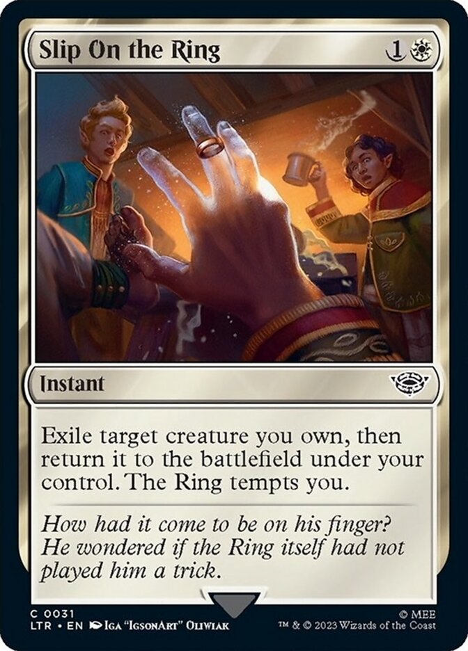 Slip on the Ring [The Lord of the Rings: Tales of Middle-Earth] MTG Single Magic: The Gathering | Red Claw Gaming