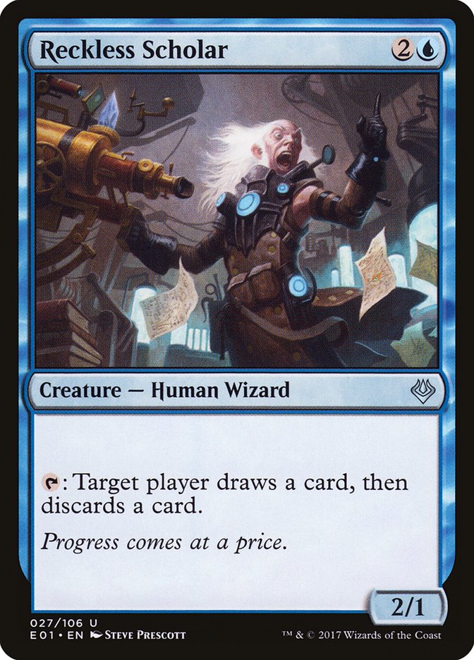 Reckless Scholar [Archenemy: Nicol Bolas] MTG Single Magic: The Gathering | Red Claw Gaming