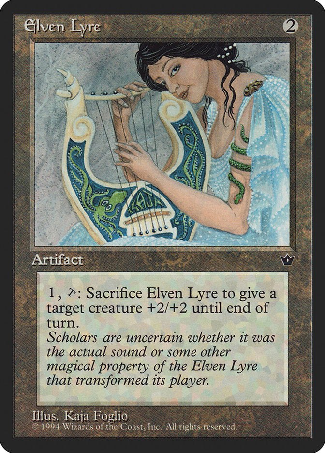 Elven Lyre [Fallen Empires] MTG Single Magic: The Gathering | Red Claw Gaming