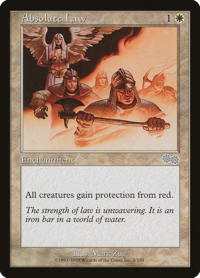 Absolute Law [Urza's Saga] MTG Single Magic: The Gathering | Red Claw Gaming