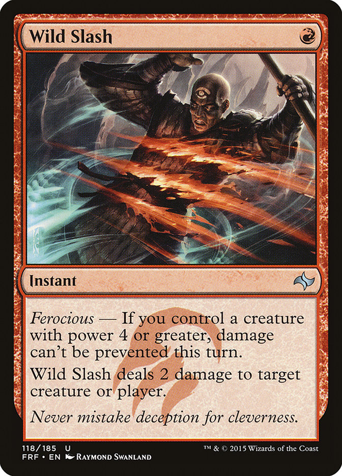 Wild Slash [Fate Reforged] MTG Single Magic: The Gathering | Red Claw Gaming