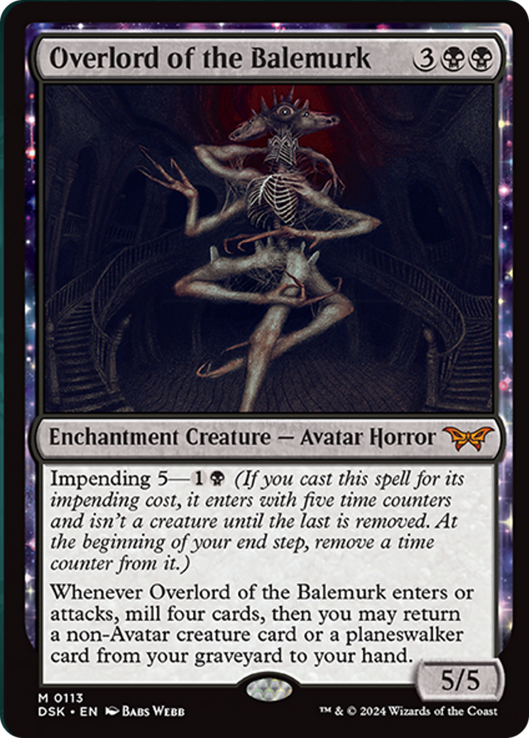 Overlord of the Balemurk [Duskmourn: House of Horror] MTG Single Magic: The Gathering | Red Claw Gaming