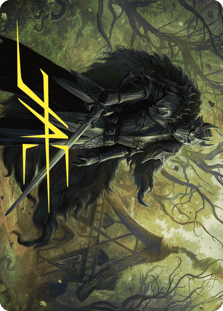 Agatha's Champion Art Card (Gold-Stamped Signature) [Wilds of Eldraine Art Series] MTG Single Magic: The Gathering | Red Claw Gaming