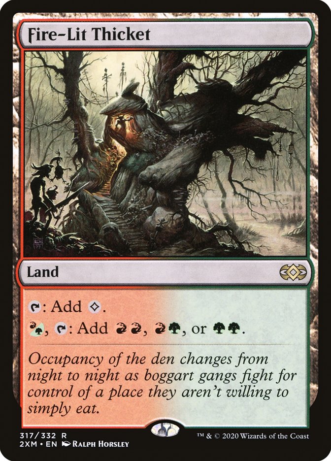 Fire-Lit Thicket [Double Masters] MTG Single Magic: The Gathering | Red Claw Gaming