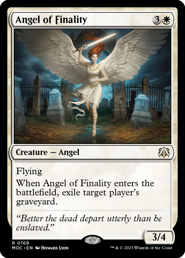 Angel of Finality [March of the Machine Commander] MTG Single Magic: The Gathering    | Red Claw Gaming