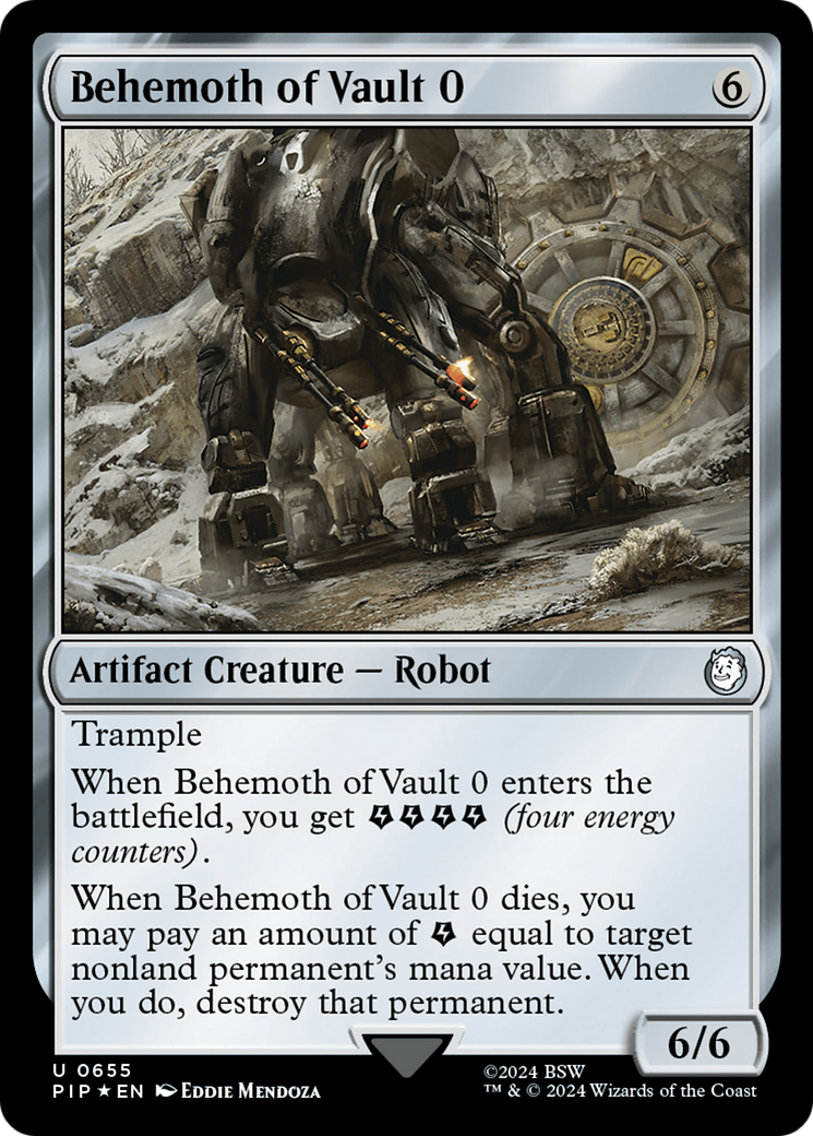 Behemoth of Vault 0 (Surge Foil) [Fallout] MTG Single Magic: The Gathering | Red Claw Gaming