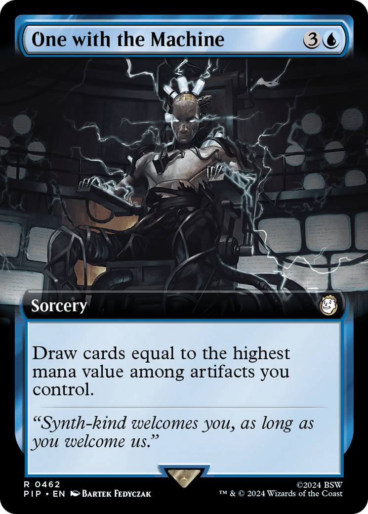 One with the Machine (Extended Art) [Fallout] MTG Single Magic: The Gathering    | Red Claw Gaming