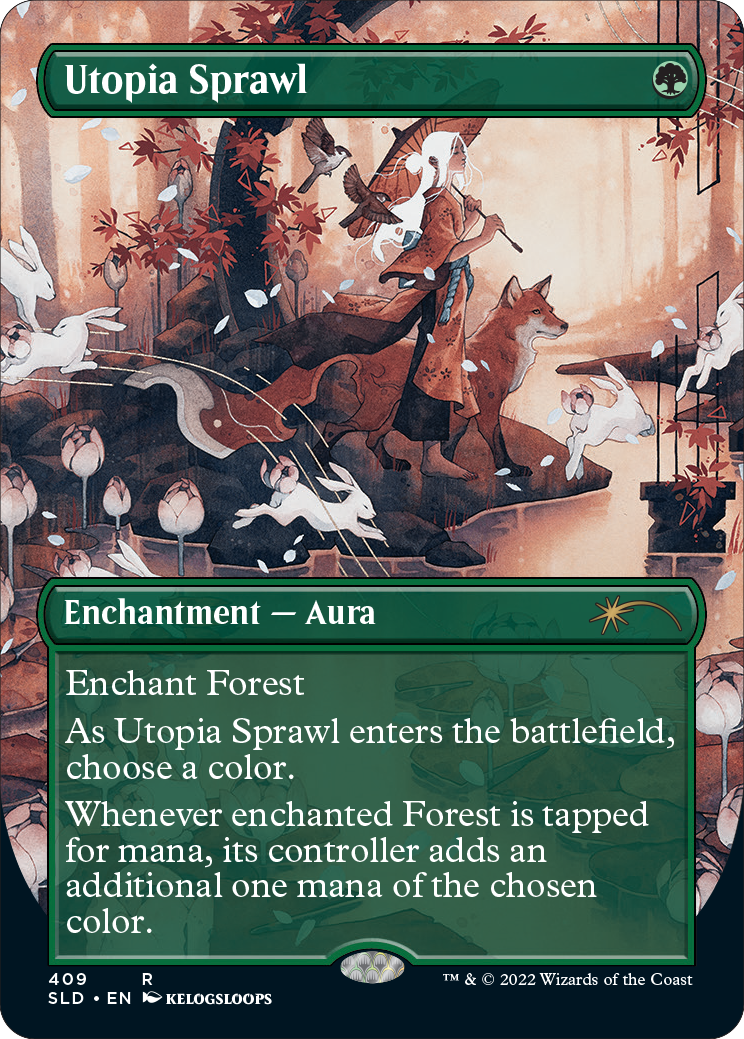 Utopia Sprawl (Borderless) [Secret Lair Drop Series] MTG Single Magic: The Gathering | Red Claw Gaming