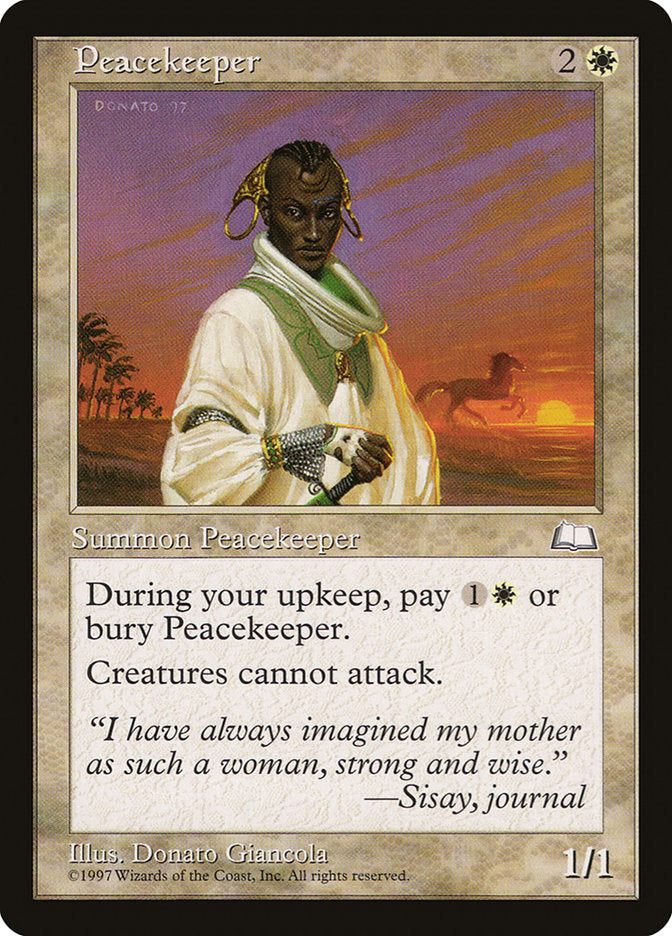 Peacekeeper [Weatherlight] MTG Single Magic: The Gathering | Red Claw Gaming