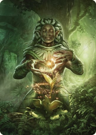 Elvish Mystic Art Card [Commander Masters Art Series] MTG Single Magic: The Gathering | Red Claw Gaming