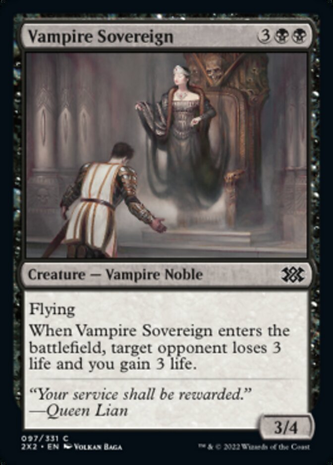Vampire Sovereign [Double Masters 2022] MTG Single Magic: The Gathering    | Red Claw Gaming