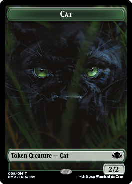 Insect // Cat (008) Double-Sided Token [Dominaria Remastered Tokens] MTG Single Magic: The Gathering | Red Claw Gaming