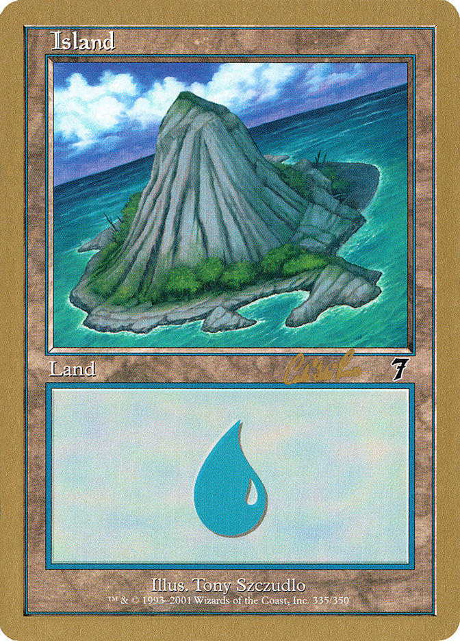 Island (cr335b) (Carlos Romao) [World Championship Decks 2002] MTG Single Magic: The Gathering | Red Claw Gaming