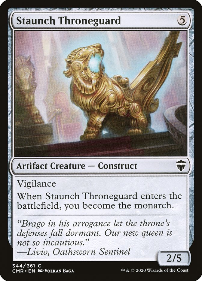 Staunch Throneguard [Commander Legends] MTG Single Magic: The Gathering | Red Claw Gaming