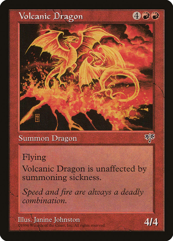 Volcanic Dragon [Mirage] MTG Single Magic: The Gathering | Red Claw Gaming