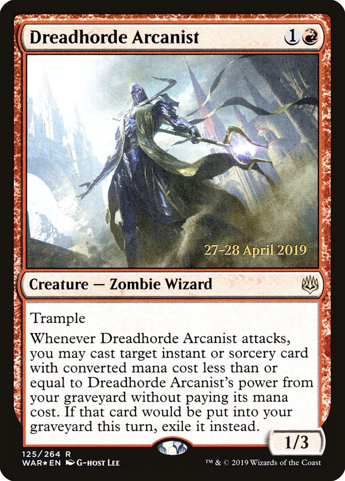 Dreadhorde Arcanist [War of the Spark Prerelease Promos] MTG Single Magic: The Gathering | Red Claw Gaming