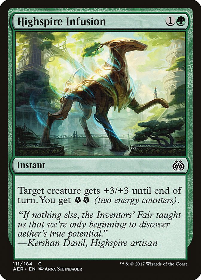 Highspire Infusion [Aether Revolt] MTG Single Magic: The Gathering | Red Claw Gaming