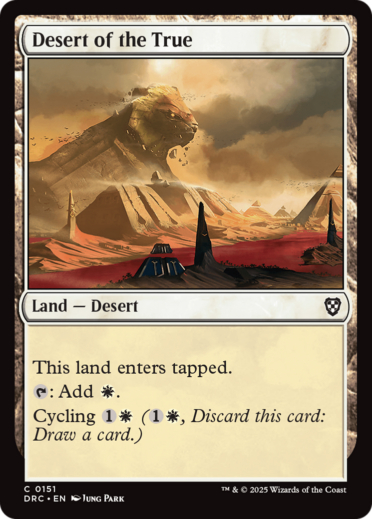 Desert of the True [Aetherdrift Commander] MTG Single Magic: The Gathering | Red Claw Gaming