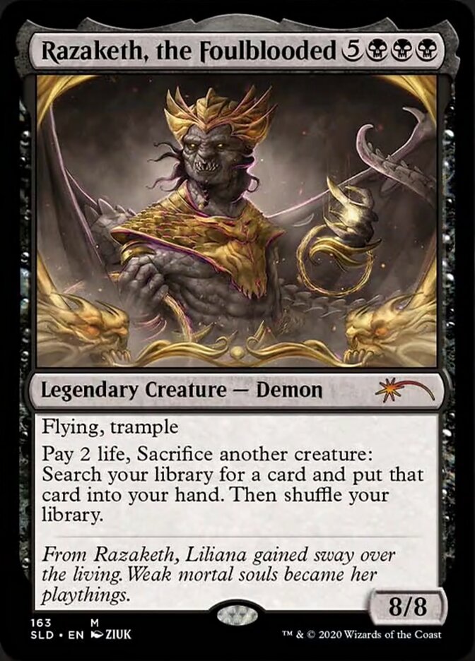 Razaketh, the Foulblooded [Secret Lair Drop Series] MTG Single Magic: The Gathering | Red Claw Gaming