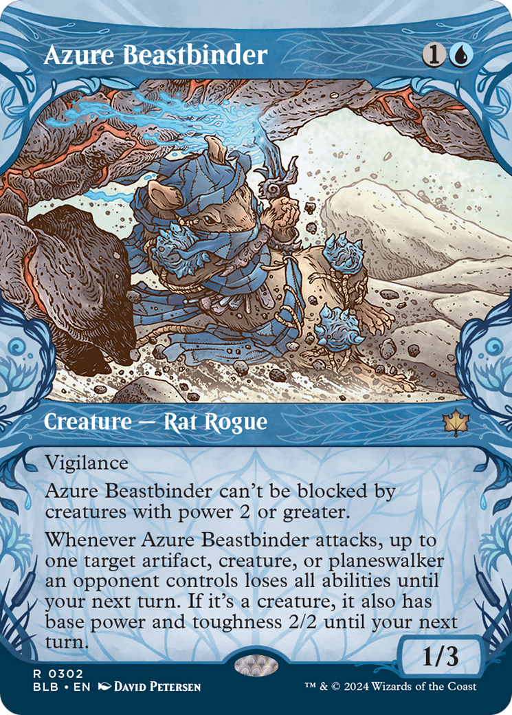Azure Beastbinder (Showcase) [Bloomburrow] MTG Single Magic: The Gathering | Red Claw Gaming