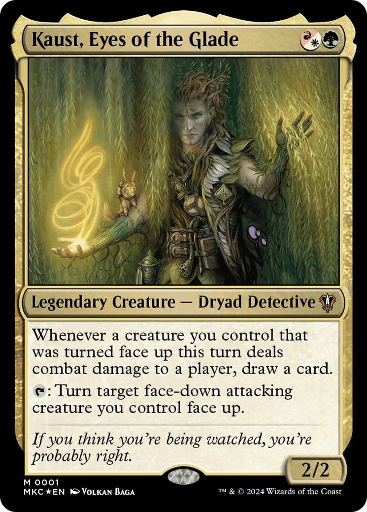 Kaust, Eyes of the Glade [Murders at Karlov Manor Commander] MTG Single Magic: The Gathering | Red Claw Gaming