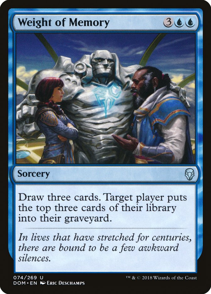 Weight of Memory [Dominaria] MTG Single Magic: The Gathering | Red Claw Gaming