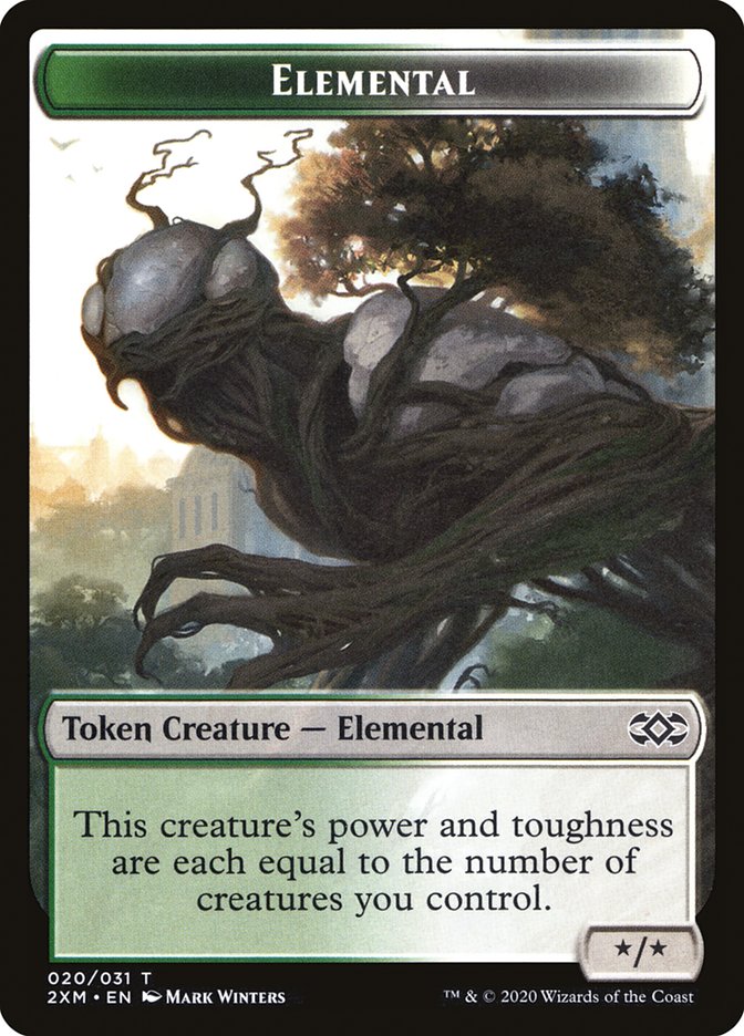 Ape // Elemental Double-Sided Token [Double Masters Tokens] MTG Single Magic: The Gathering | Red Claw Gaming