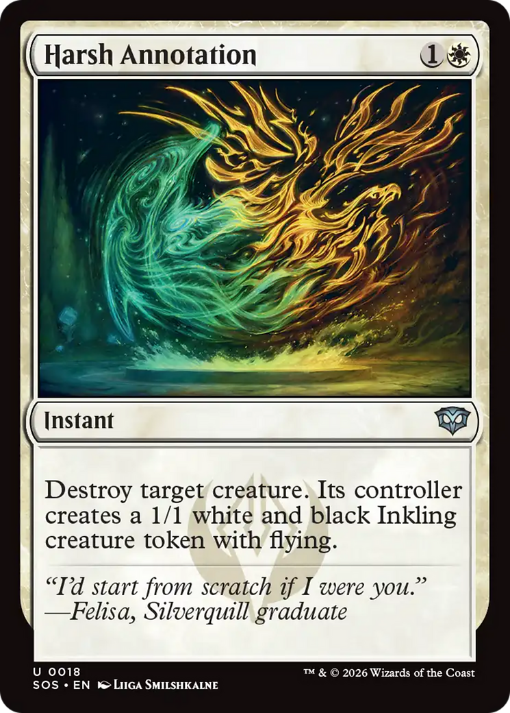 Harsh Annotation [Secrets of Strixhaven] MTG Single Magic: The Gathering | Red Claw Gaming