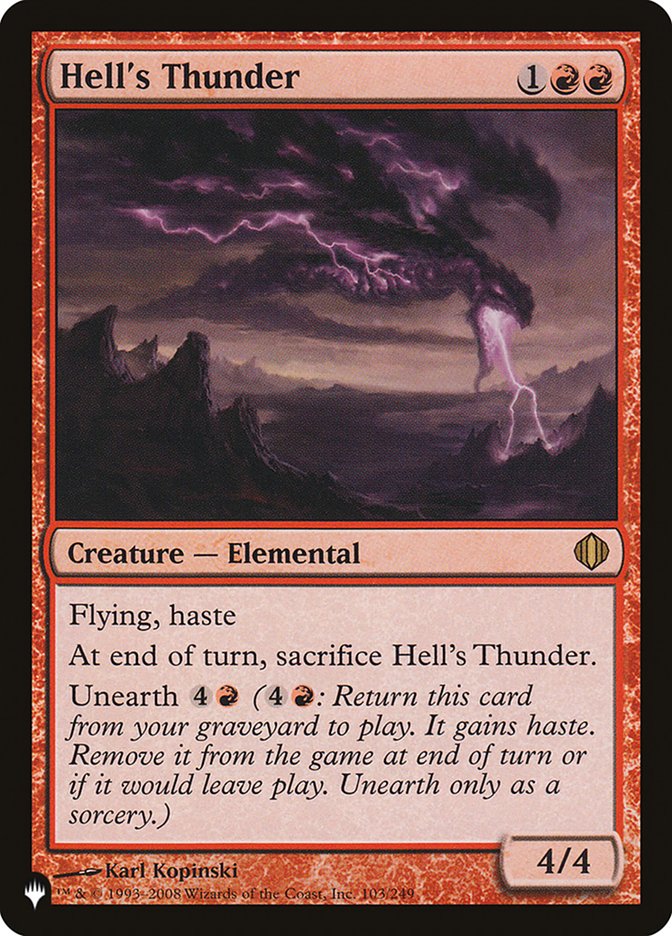 Hell's Thunder [The List] MTG Single Magic: The Gathering | Red Claw Gaming