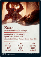 Xorn Art Card [Dungeons & Dragons: Adventures in the Forgotten Realms Art Series] MTG Single Magic: The Gathering | Red Claw Gaming