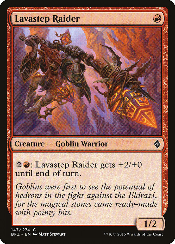 Lavastep Raider [Battle for Zendikar] MTG Single Magic: The Gathering | Red Claw Gaming