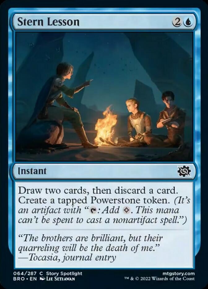 Stern Lesson [The Brothers' War] MTG Single Magic: The Gathering | Red Claw Gaming