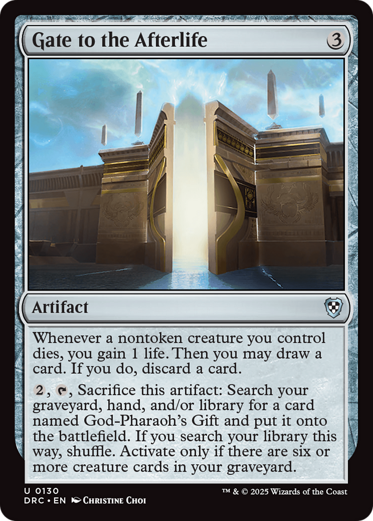 Gate to the Afterlife [Aetherdrift Commander] MTG Single Magic: The Gathering | Red Claw Gaming