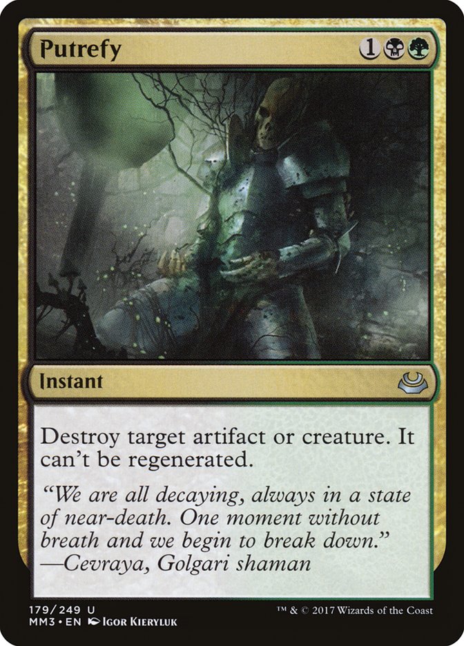 Putrefy [Modern Masters 2017] MTG Single Magic: The Gathering | Red Claw Gaming