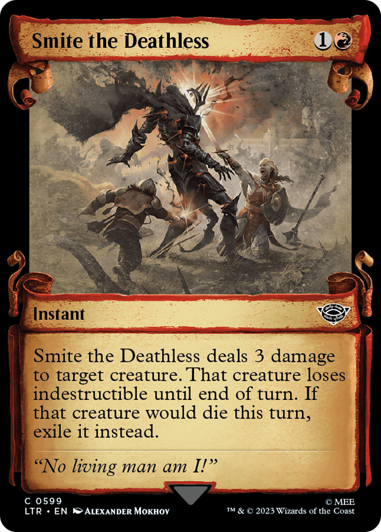 Smite the Deathless [The Lord of the Rings: Tales of Middle-Earth Showcase Scrolls] MTG Single Magic: The Gathering | Red Claw Gaming