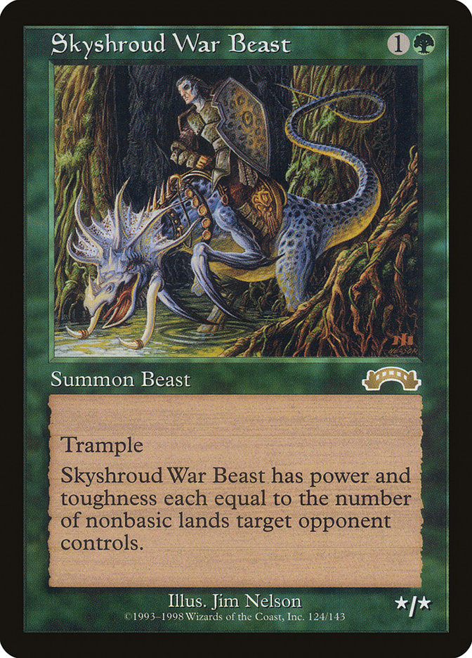Skyshroud War Beast [Exodus] MTG Single Magic: The Gathering | Red Claw Gaming