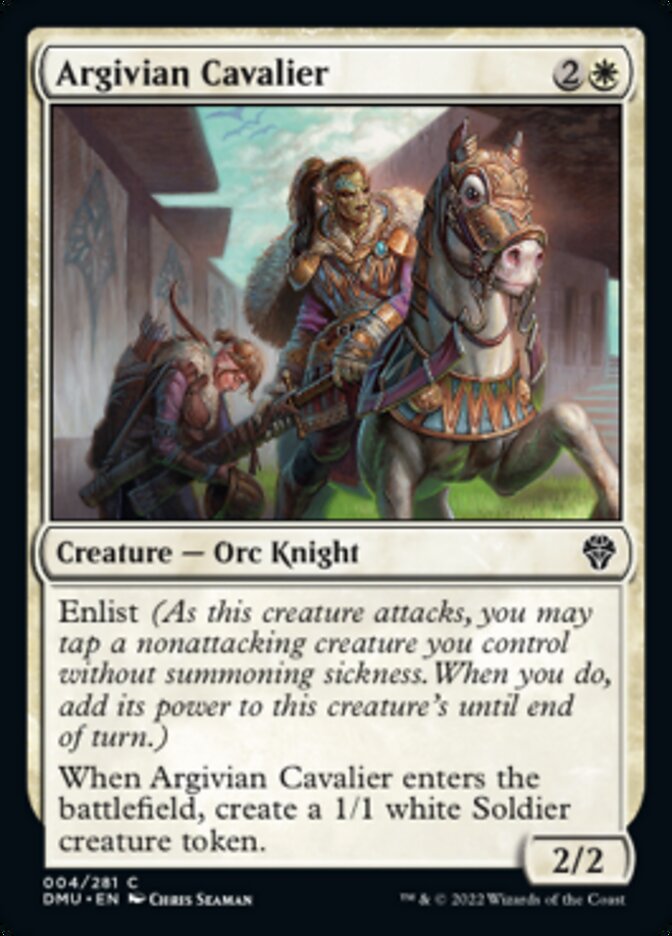 Argivian Cavalier [Dominaria United] MTG Single Magic: The Gathering | Red Claw Gaming