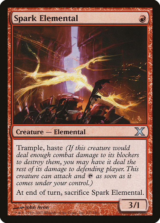 Spark Elemental [Tenth Edition] MTG Single Magic: The Gathering | Red Claw Gaming